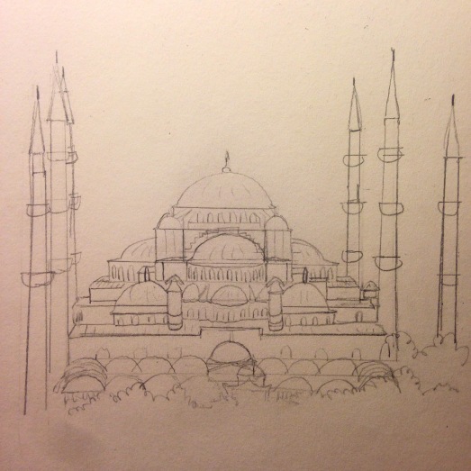 Blue Mosque Scaffolding